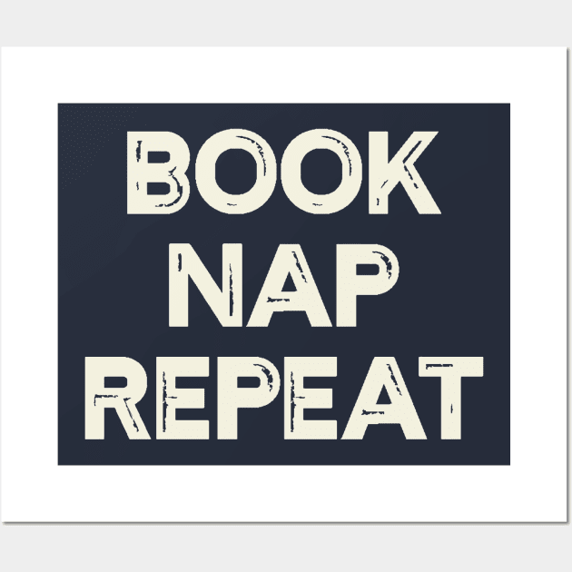 Book Nap Repeat Wall Art by mikevotava